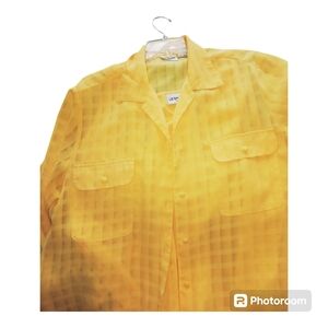 Womens yellow Liz Baker top w/tank 2peices